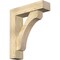 Ekena Millwork Legacy Block Rough Sawn Bracket w/ Offset Brace, Douglas Fir, 6"W x 22"D x 26"H BKT0604X22X26LEC05RDF - alternate 1